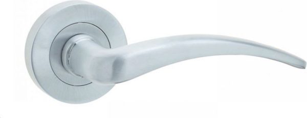 Satin Chrome Door Handles Gull-JV420SC