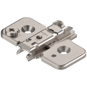 BLUM 173H710 Clip Mounting Plate Cruciform 0 Mm Steel Screw-On Cam Adjustable Nickel Plated