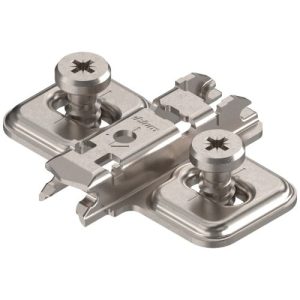 BLUM 173L810 Clip Mounting Plate Cruciform 0 Mm Steel System Screw Elongated Hole Nickel