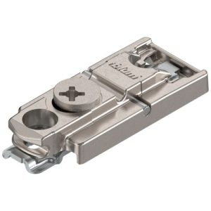 BLUM 175H5400 Clip Mounting Plate Straight (22/32 Mm) 0 Mm Zinc Screw-On Cam Adjustable Nickel