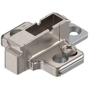 BLUM 175H7190 Clip Mounting Plate Cruciform 9 Mm Zinc Screw-On Two-Part Nickel