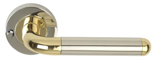 Excel Hardware Orbit Privacy Set - 57Mm Smart Latch Polished Chrome/Polished Brass Dh003630-Smart-Prv