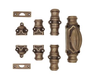 Plaine stepped espagnolette bolt/Cremone bolts upto 9 feet antique brass unlacquered