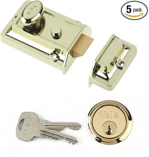 Traditional Nightlatch, Standard Security, Brass Finish