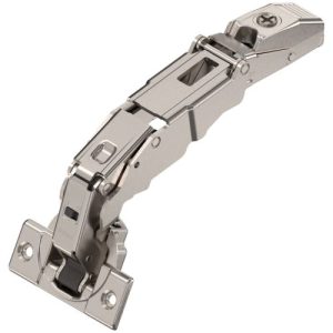 BLUM 71B7550 Clip Top Blumotion Wide Angle Hinge Zero Protrusion 155° Overlay Screw-On Nickel