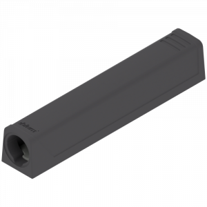 BLUM 956A1201.BL TIP-ON long version adapter plate for doors, straight (20/32 mm), terra black