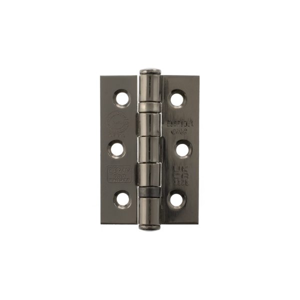 Atlantic CE Fire Rated Grade 7 Ball Bearing Hinges 3" x 2" x 2mm - Black Nickel