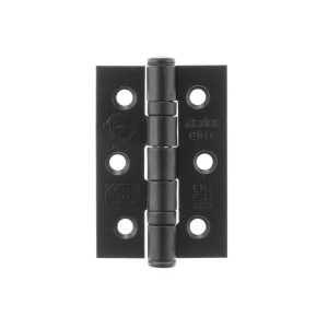 Atlantic CE Fire Rated Grade 7 Ball Bearing Hinges 3" x 2" x 2mm - Matt Black