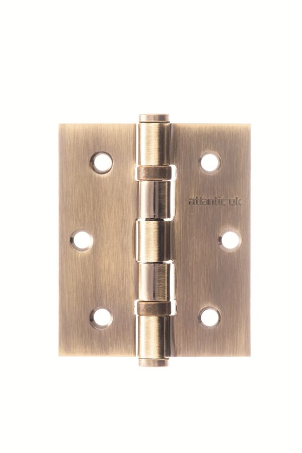 Atlantic Ball Bearing Hinges 3" x 2.5" x 2.5mm - Antique Brass