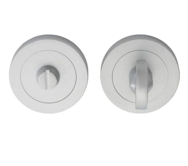 Manital Slimline Concealed Fix Turn & Release, Satin Chrome