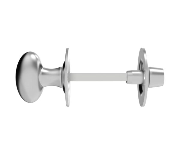 Oval Thumbturn & Release (5Mm Spindle For Bathroom Lock), Satin Chrome