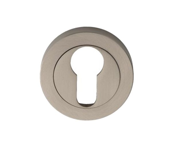 Manital Euro Profile Concealed Fix Escutcheon, Satin Nickel