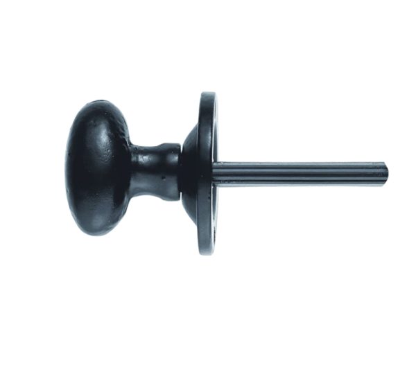 Oval Thumbturn To Operate Rack Bolt (Hardened Steel Spindle), Black Antique