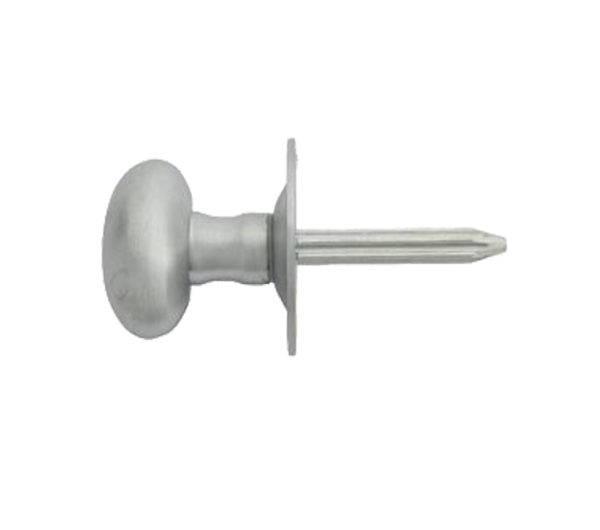 Oval Thumbturn To Operate Rack Bolt (Hardened Steel Spindle), Satin Chrome