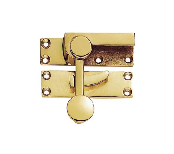 Quadrant Arm Sash Fastener (71Mm X 21Mm), Polished Brass