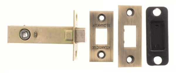 Atlantic Tubular Deadbolt 2.5" - Matt Antique Brass