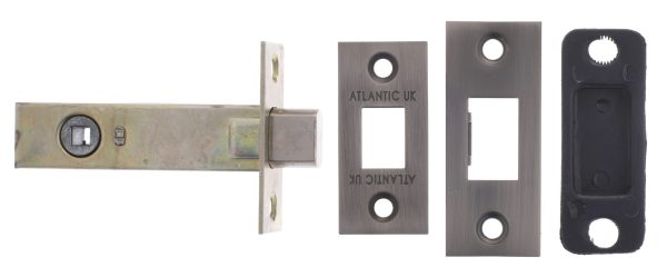 Atlantic Tubular Deadbolt 3" - Matt Gun Metal