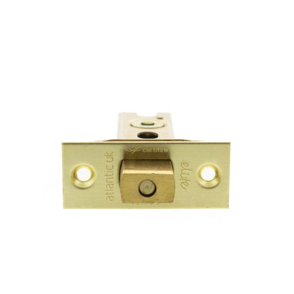 Atlantic Fire-Rated CE Marked Bolt Through Tubular Deadbolt 2.5" - Satin Brass