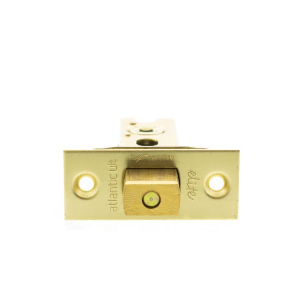 Atlantic Fire-Rated CE Marked Bolt Through Heavy Duty Tubular Deadbolt 3" - Polished Brass