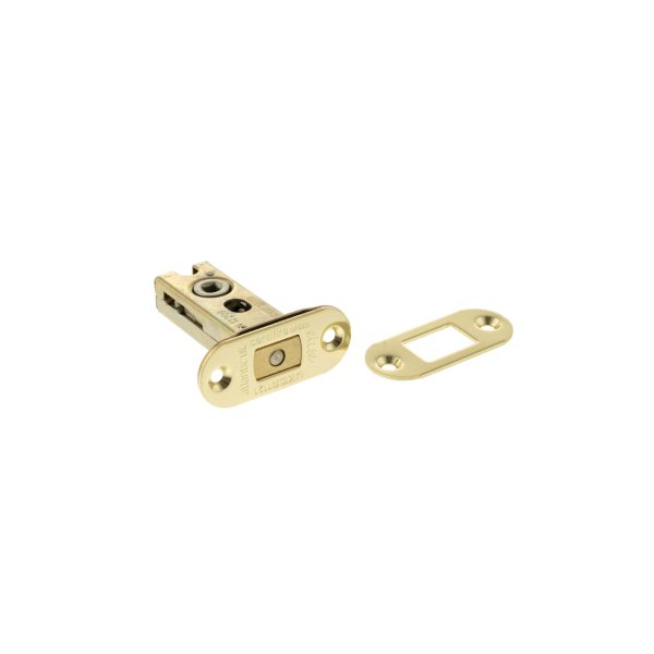 Atlantic Fire-Rated CE Marked Bolt Through Tubular Radius Deadbolt 2.5" - Polished Brass