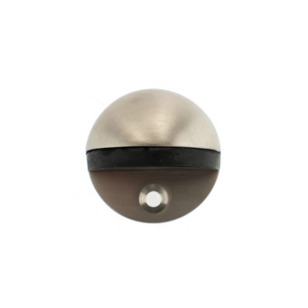 Atlantic Half-Moon Contract Floor Mounted Door Stop - Satin Stainless Steel