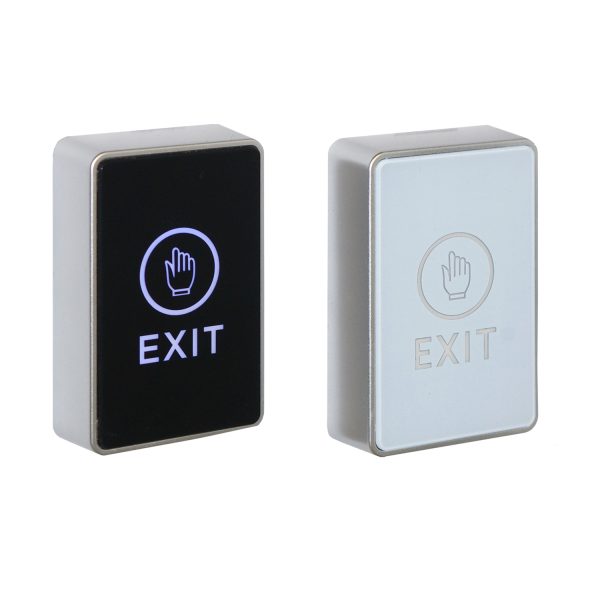 Single Gang Touch Sensitive Exit Button - Black