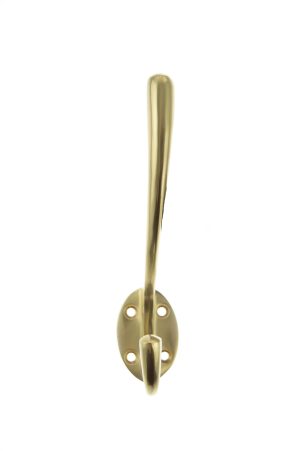 Atlantic Traditional Hat & Coat Hook - Polished Brass