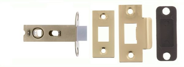 Atlantic Bolt Through Tubular Latch 2.5" - Polished Brass