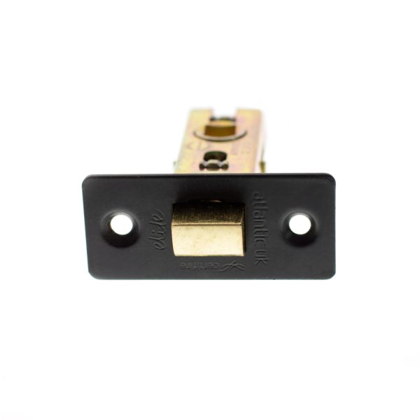 Atlantic Fire-Rated CE Marked Bolt Through Tubular Latch 3" - Matt Black