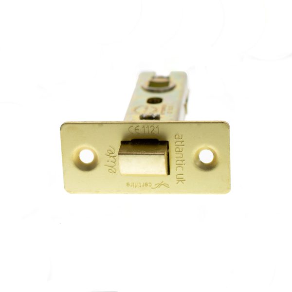 Atlantic Fire-Rated CE Marked Bolt Through Tubular Latch 2.5" - Satin Brass