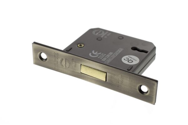 Atlantic 3 Lever Key Deadlock [CE] 2.5" - Antique Brass