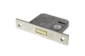 Atlantic 3 Lever Key Deadlock [CE] 2.5" - Polished Nickel