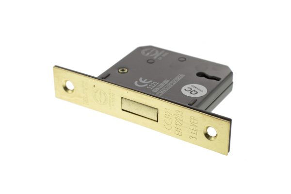 Atlantic 3 Lever Key Deadlock [CE] 3" - Satin Brass