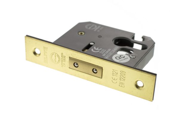 Atlantic Euro Deadlock [CE] 3" - Polished Brass