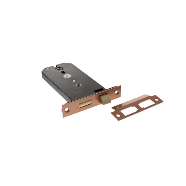 Atlantic Horizontal Bathroom Sashlock 6" - Urban Satin Copper