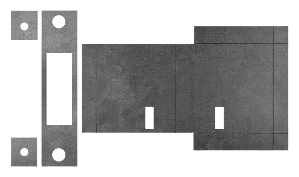 Atlantic Deadlock - 3LK Intumescent Lock Kit FD30 0.8mm