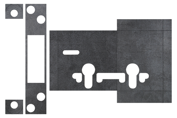 Atlantic Deadlock - Euro & 5LK Intumescent Lock Kit FD30 0.8mm