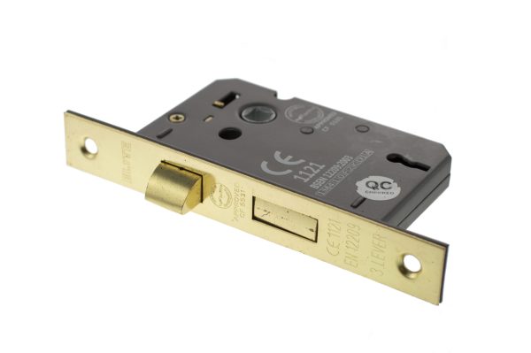 Atlantic 3 Lever Key Sashlock [CE] 3" - Polished Brass