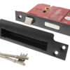 Atlantic 5 Lever Key Sashlock [BS] 2.5" - Matt Black