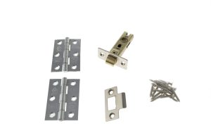 Atlantic Latch Pack [CE] 2.5" (Latch x1) + 3"x2" (Hinge x2) - Polished Nickel