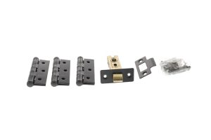 Atlantic Latch Pack [CE] 2.5" (Latch x1) + 3"x2" (Hinge x3) - Matt Black