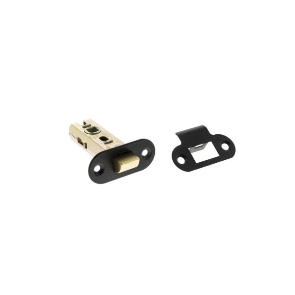 Atlantic Fire-Rated CE Marked Bolt Through Tubular Radius Latch 2.5" - Matt Black