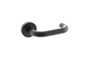 Atlantic Return To Door Lever Door Handle - Matt Black