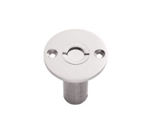 Dust Excluding Bolt Sockets (For Wood), Polished Chrome