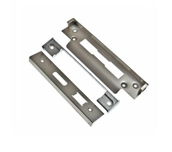 Eurospec Brass Rebate Sets For 5 Lever Sash Locks - Silver Or Polished Brass Finish