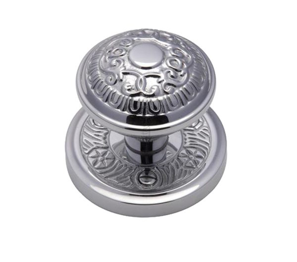 Heritage Brass Aydon Mortice Door Knobs, Polished Chrome (Sold In Pairs)