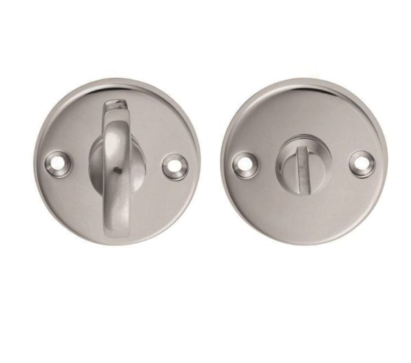 Plain Bathroom Turn & Release, Satin Chrome