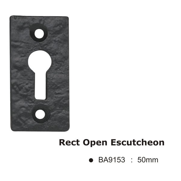 Rect Open Escutcheon -50Mm