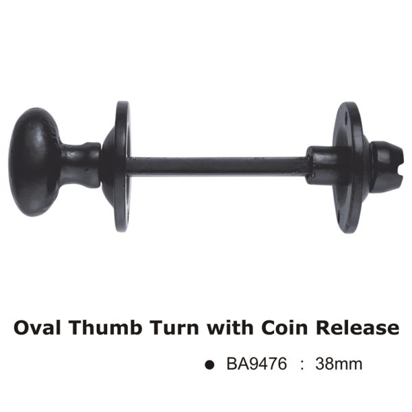 Oval Thumb Turn With Coin Release -38Mm