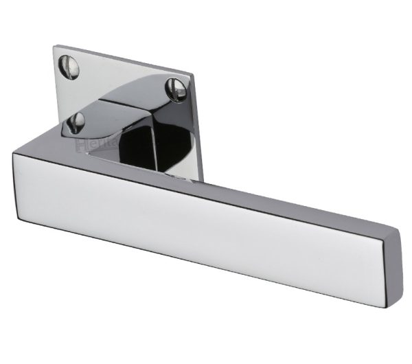 Heritage Brass Delta Low Profile Polished Chrome Handles On Square Rose (Sold In Pairs)